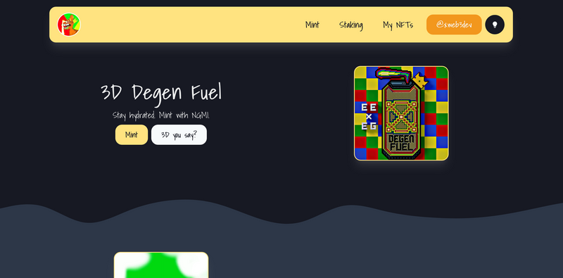 A screenshot of https://naturalborndegenz.art